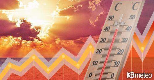 Temperature in aumento durante la prossima settimana, punte anche di 40°C e oltre