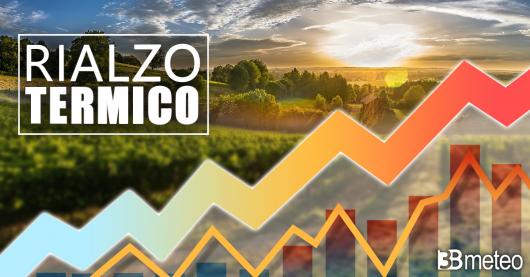 Temperature in aumento nei prossimi giorni, anche sopra ai 25°C