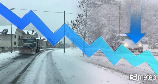 Temperature in calo a partire da lunedì, scenderemo anche sotto media