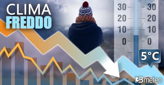 Temperature in calo, clima generalmente freddo sull'Italia ma senza eccessi