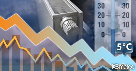 Temperature in calo, primo assaggio di inverno per l'Italia