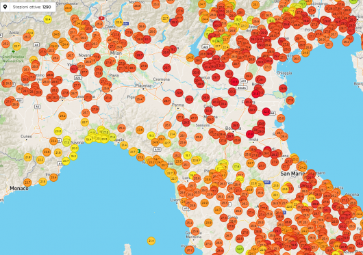Temperature più fresche in Liguria