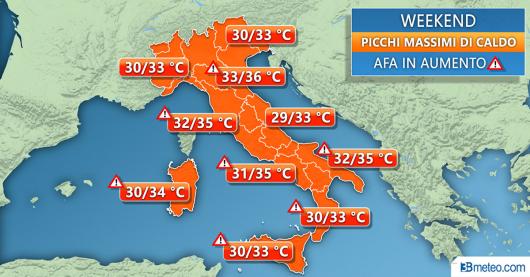 Temperature weekend