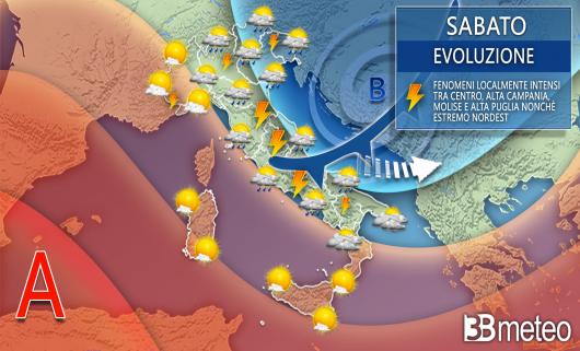Tempo atteso sabato 1 luglio