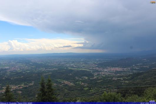 Temporale in avvicinamento sul Torinese
