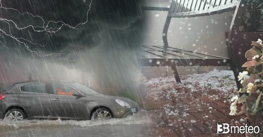 Temporali, nubifragi, grandine e disagi per il maltempo in Italia