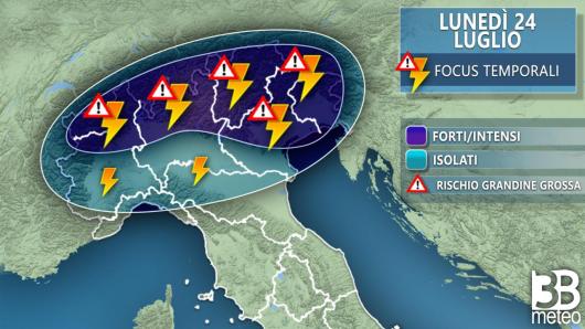 temporali prossime ore