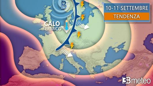 Tendenza meteo 10 - 11 settembre