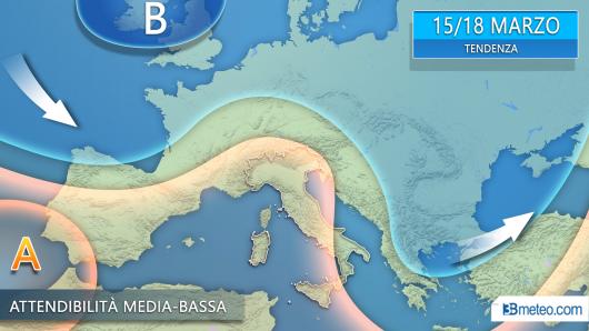 tendenza meteo 15-18 Marzo 2019