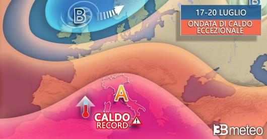 Tendenza meteo 17-20 luglio