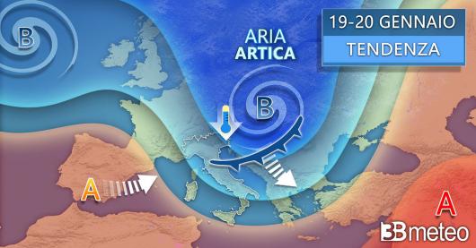 Tendenza meteo 20-21 gennaio