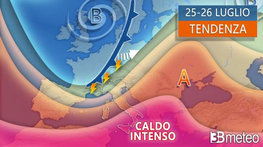 Tendenza meteo 25-26 luglio