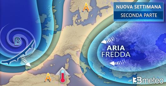 Tendenza meteo da giovedì