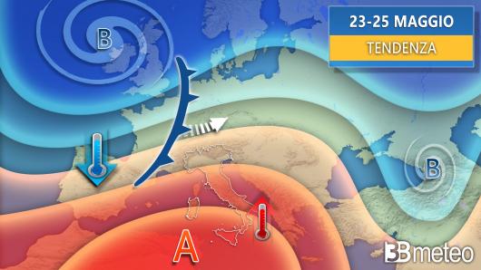 Tendenza meteo dopo il 22 maggio