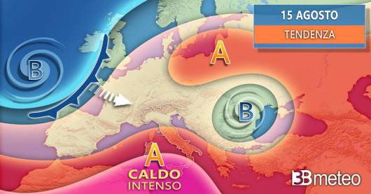 Tendenza meteo Ferragosto 2022