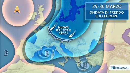 Tendenza meteo fine marzo