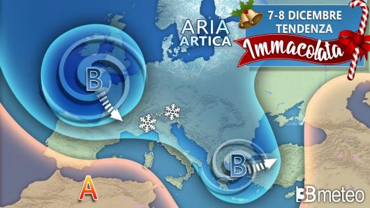 Tendenza meteo Immacolata 2021