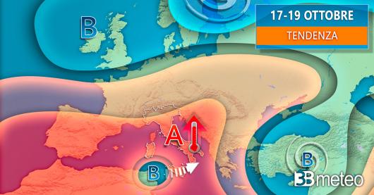 Tendenza meteo inizio prossima settimana