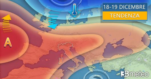 Tendenza meteo inizio prossima settimana