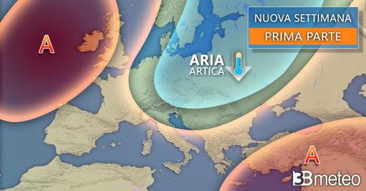 Tendenza meteo inizio prossima settimana