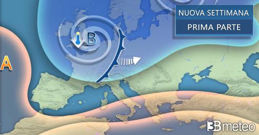 Tendenza meteo inizio prossima settimana
