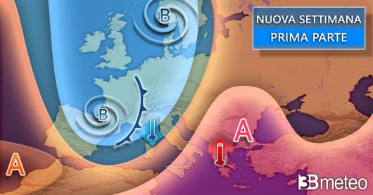 Tendenza meteo inizio prossima settimana