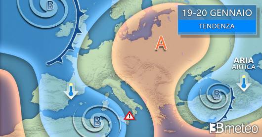 Tendenza meteo inizio prossima settimana