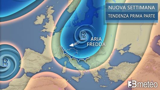 Tendenza meteo nuova settimana