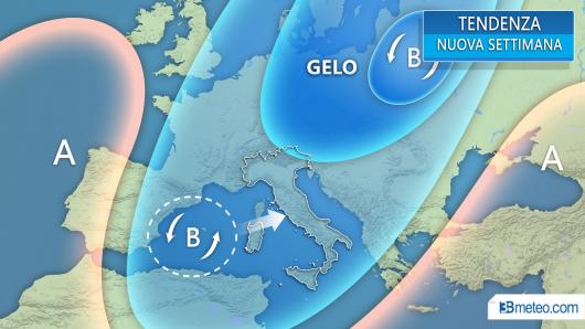 Tendenza meteo per la nuova settimana