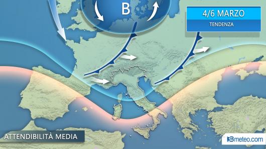 tendenza meteo prima settimana di marzo