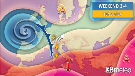 Tendenza meteo, primo weekend di settembre