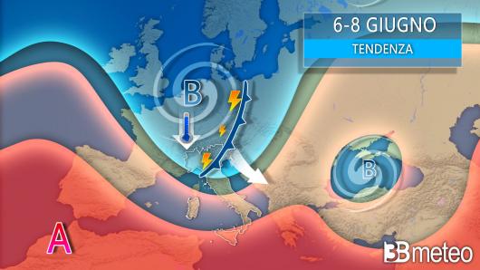 Tendenza meteo prossima settimana