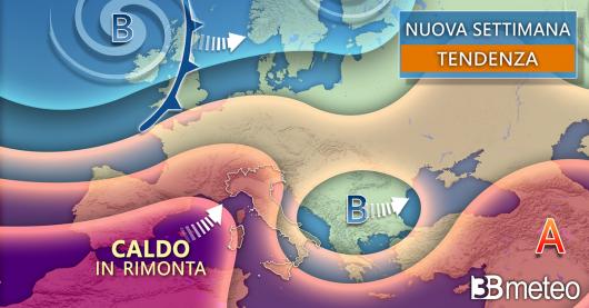 Tendenza meteo prossima settimana
