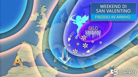 Tendenza meteo San Valentino