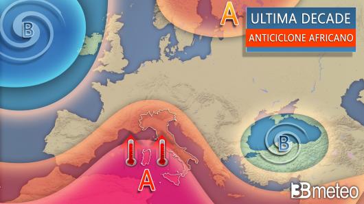 Tendenza meteo ultima decade di giugno