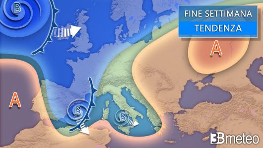 Tendenza meteo weekend 14-15 marzo