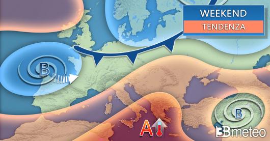 Tendenza meteo weekend 15-16 novembre