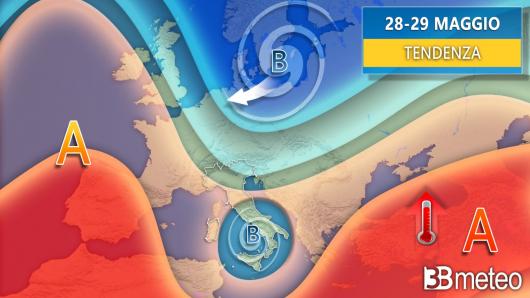 Tendenza meteo weekend 28-29 maggio