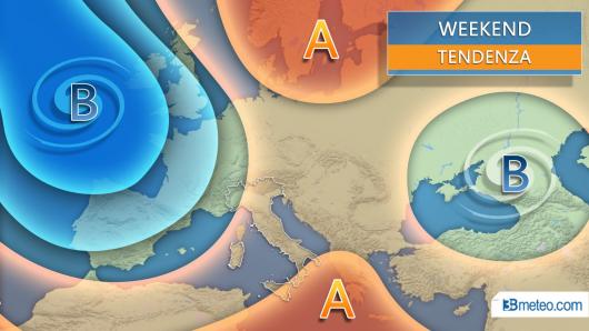 Tendenza meteo weekend