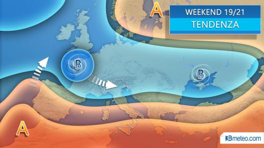 Tendenza meteo weekend