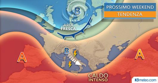 Tendenza meteo weekend