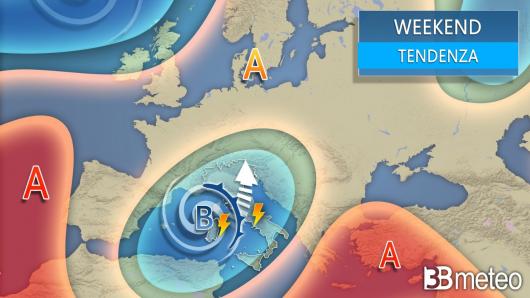 Tendenza meteo weekend