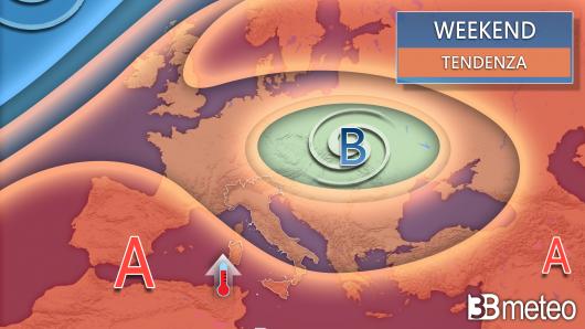 Tendenza meteo weekend