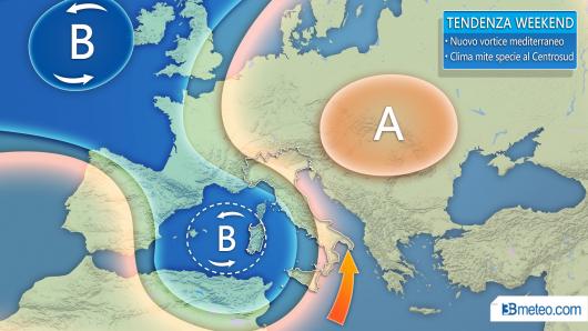Tendenza meteo weekend