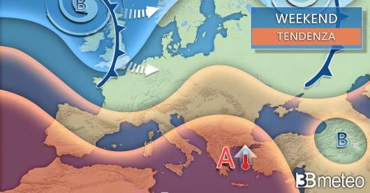 Tendenza meteo weekend 5-6 luglio