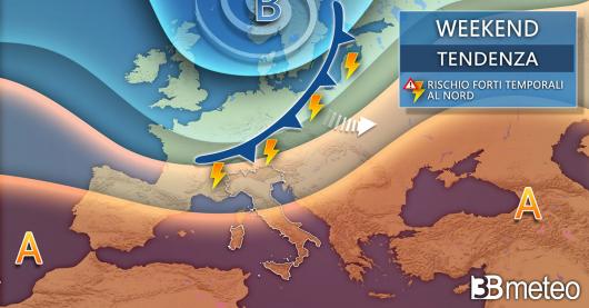 Tendenza meteo weekend 6-7 luglio
