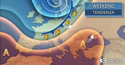 Tendenza meteo weekend 6-7 luglio