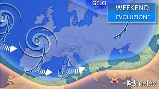 Tendenza meteo weekend 7-8 febbraio
