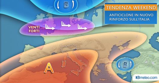 Tendenza meteo weekend Carnevale
