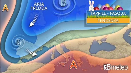Tendenza Pasqua e Pasquetta seconda parte della settimana 